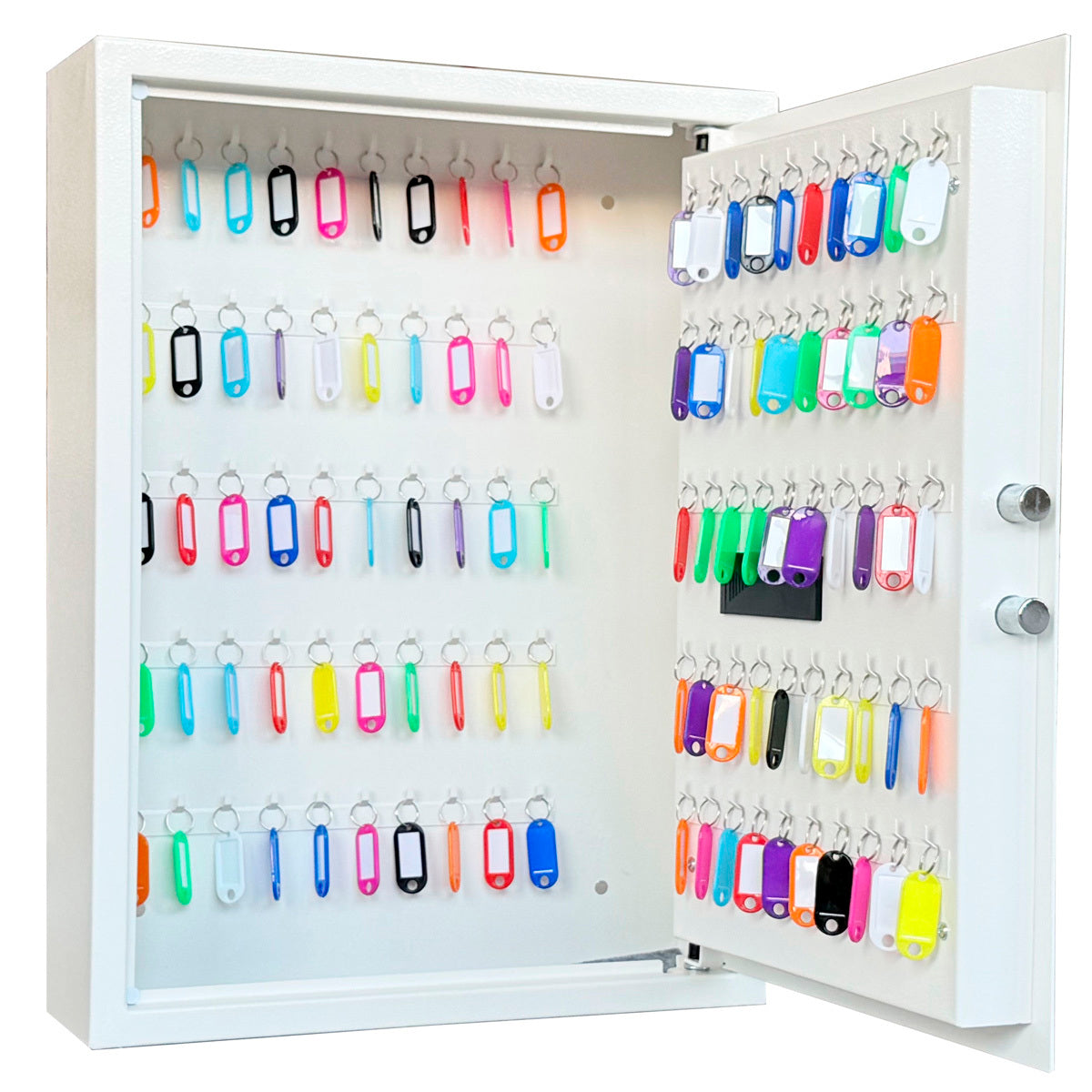 
              Trekker Nyckelskåp med kodlås 100, vit, med digitalt lås