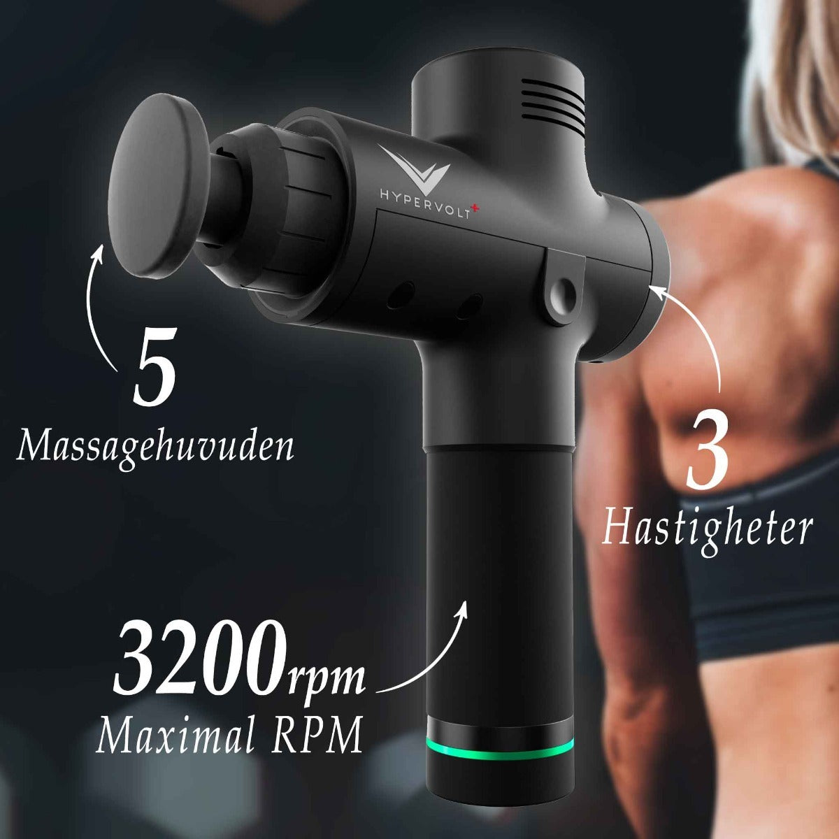 Hyperice Hypervolt Plus BT Massagepistol