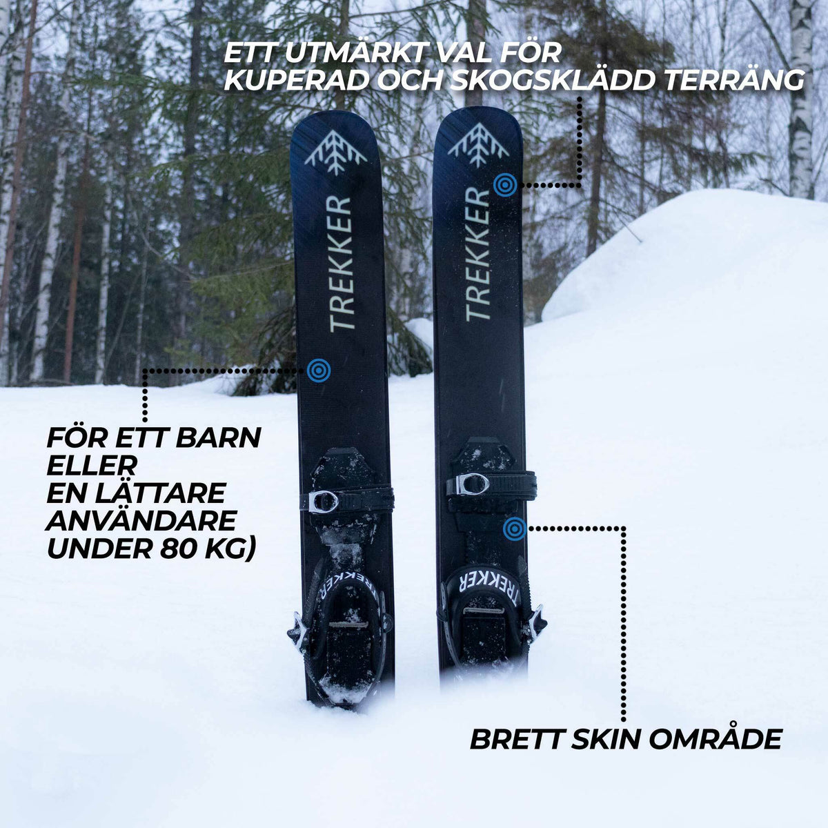 
              Trekker Turskidor 120cm