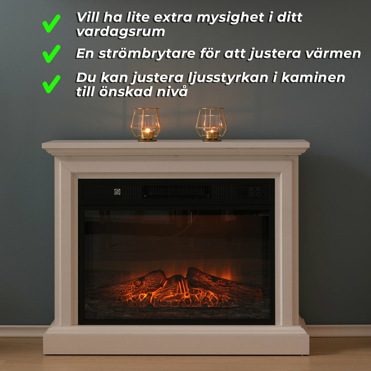 
              Lykke Elkamin M, 2000W, Vit