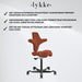 Lykke Ergonomisk Kontorsstol Comfort, Orange