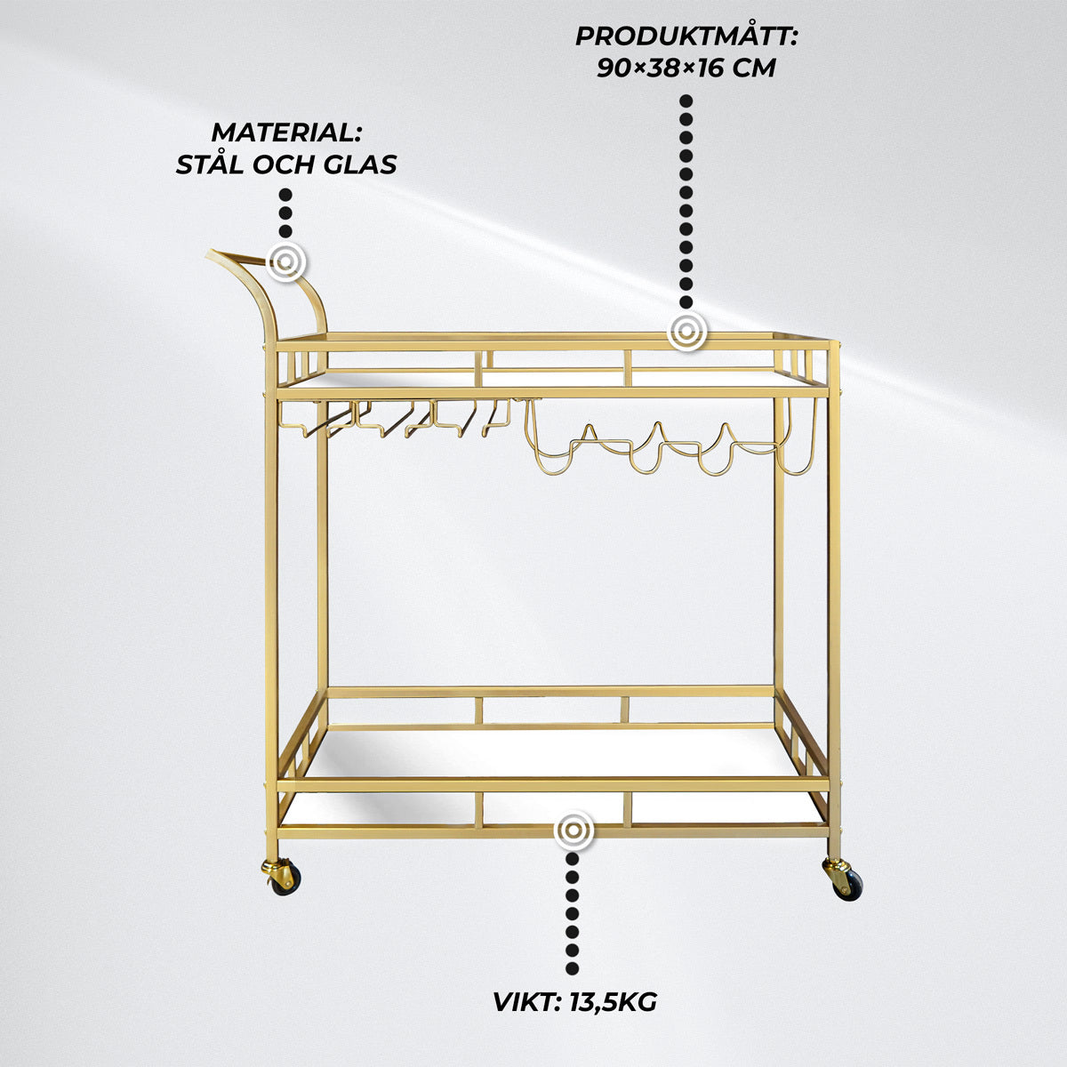 
              Lykke Serveringsvagn Bar