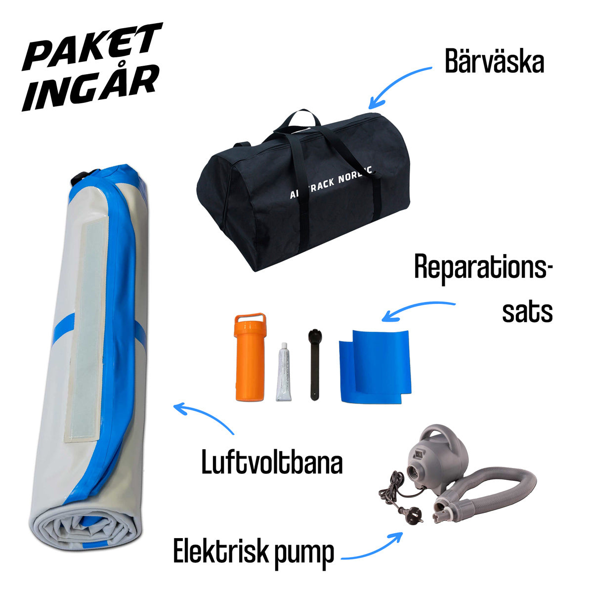 
              AirTrack Nordic Carbon luftvoltbana