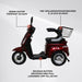 Arvo Promenadscooter P300 Röd