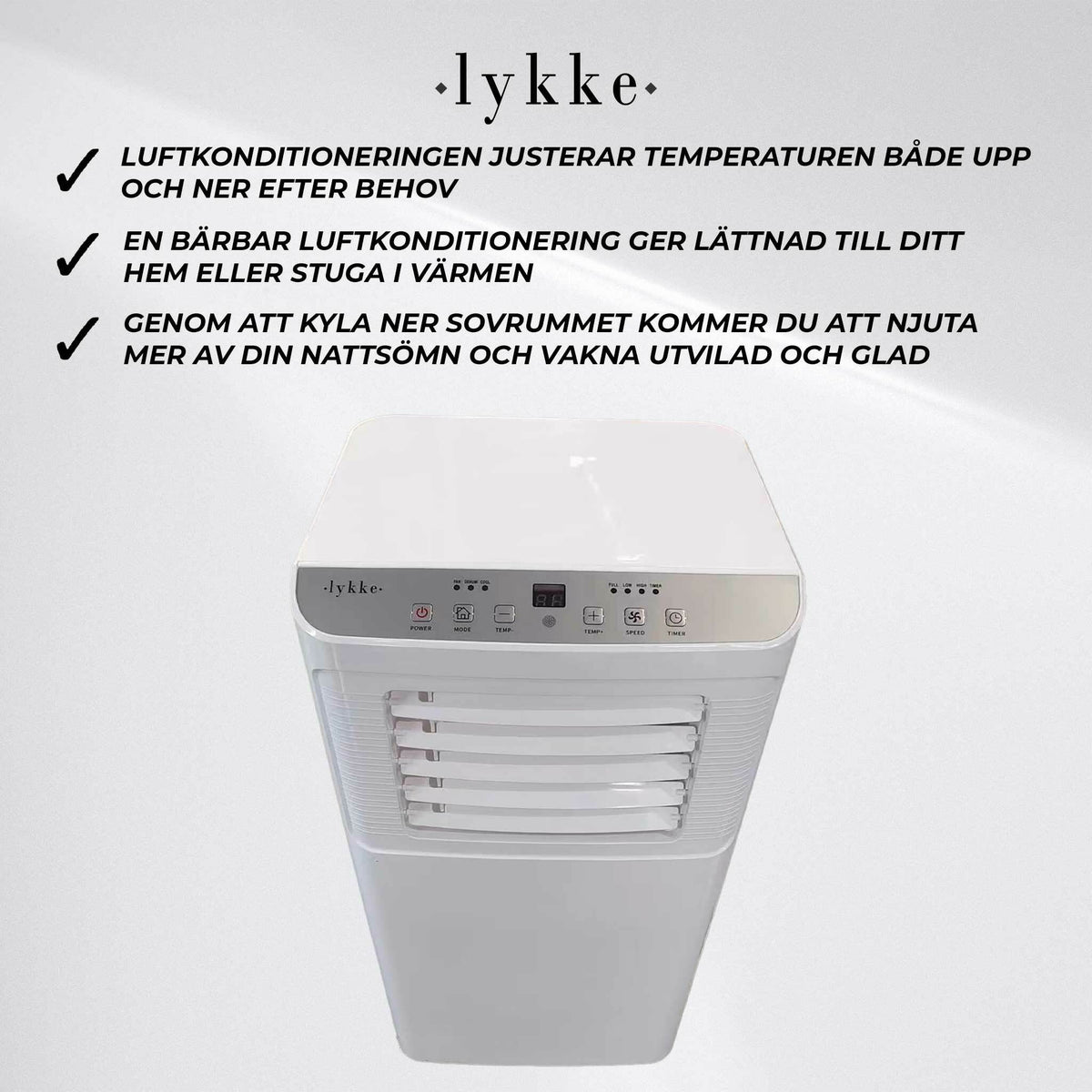 
              Lykke Portabel AC Pro 3000, 9000BTU