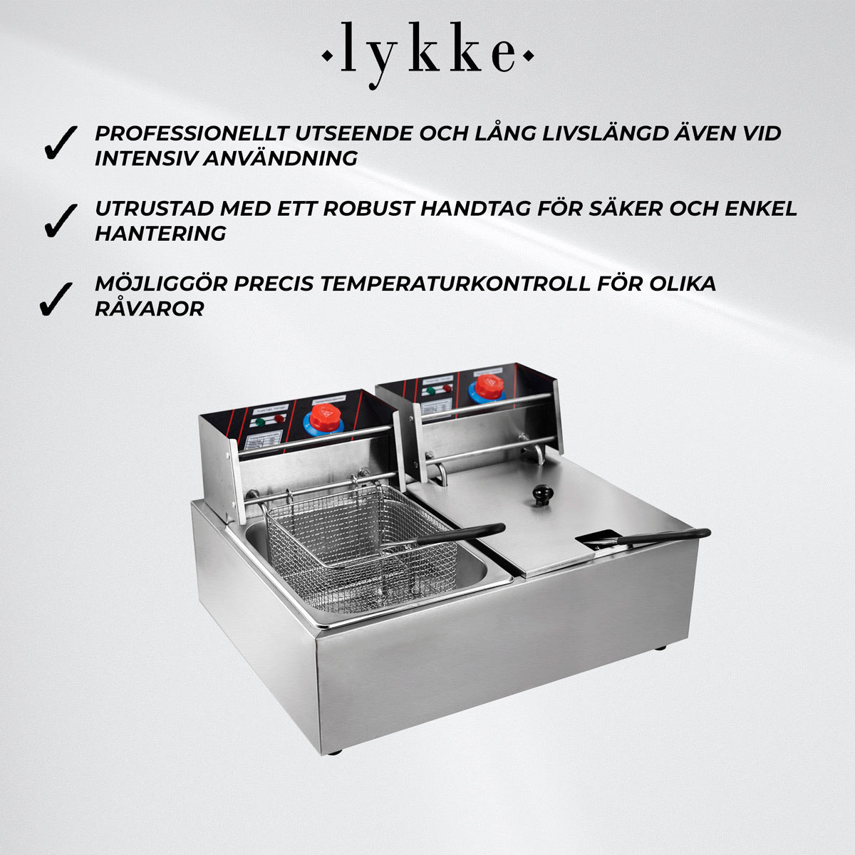 
              Lykke Fritös 6+6 l, 5 kW