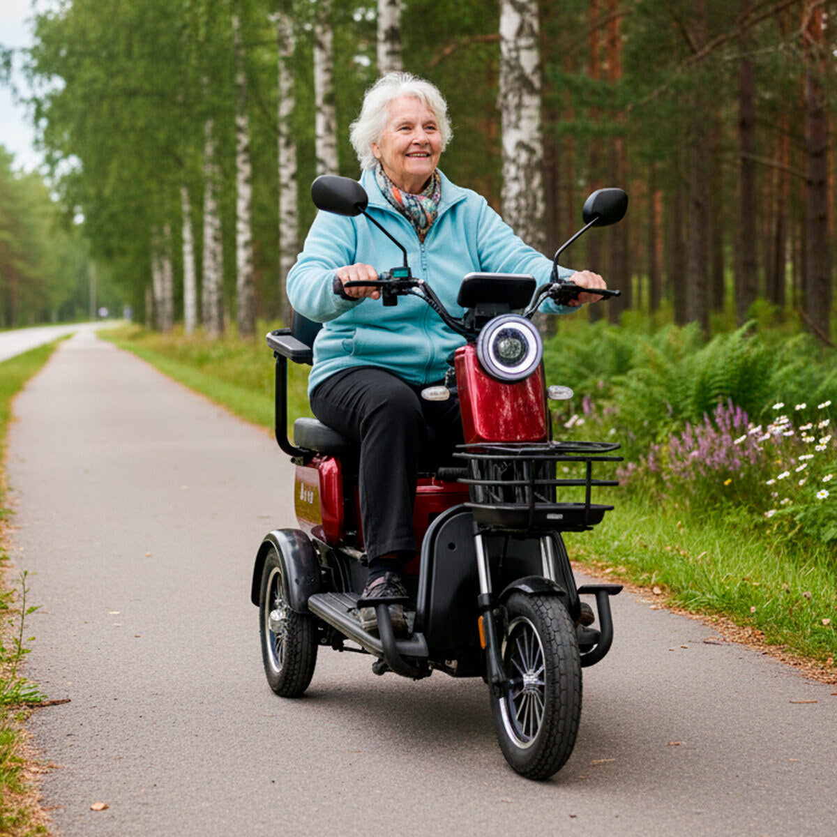 
              Lykke Promenadscooter P250 Röd