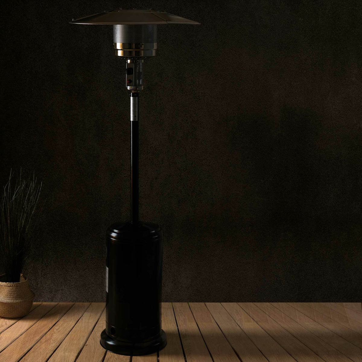 
              Fornorth Terrassvärmare Cylinder, 13kW gasdriven, svart