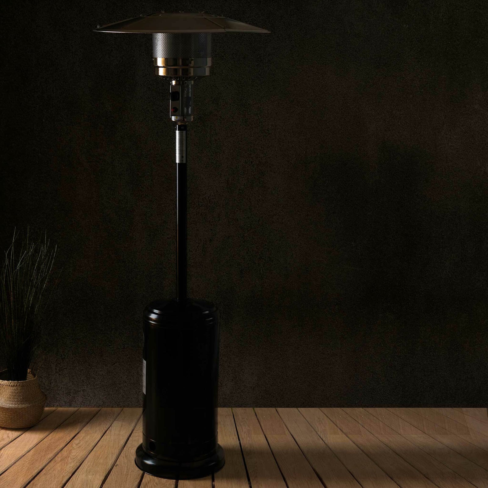 Fornorth Terrassvärmare Cylinder, 13kW gasdriven, svart