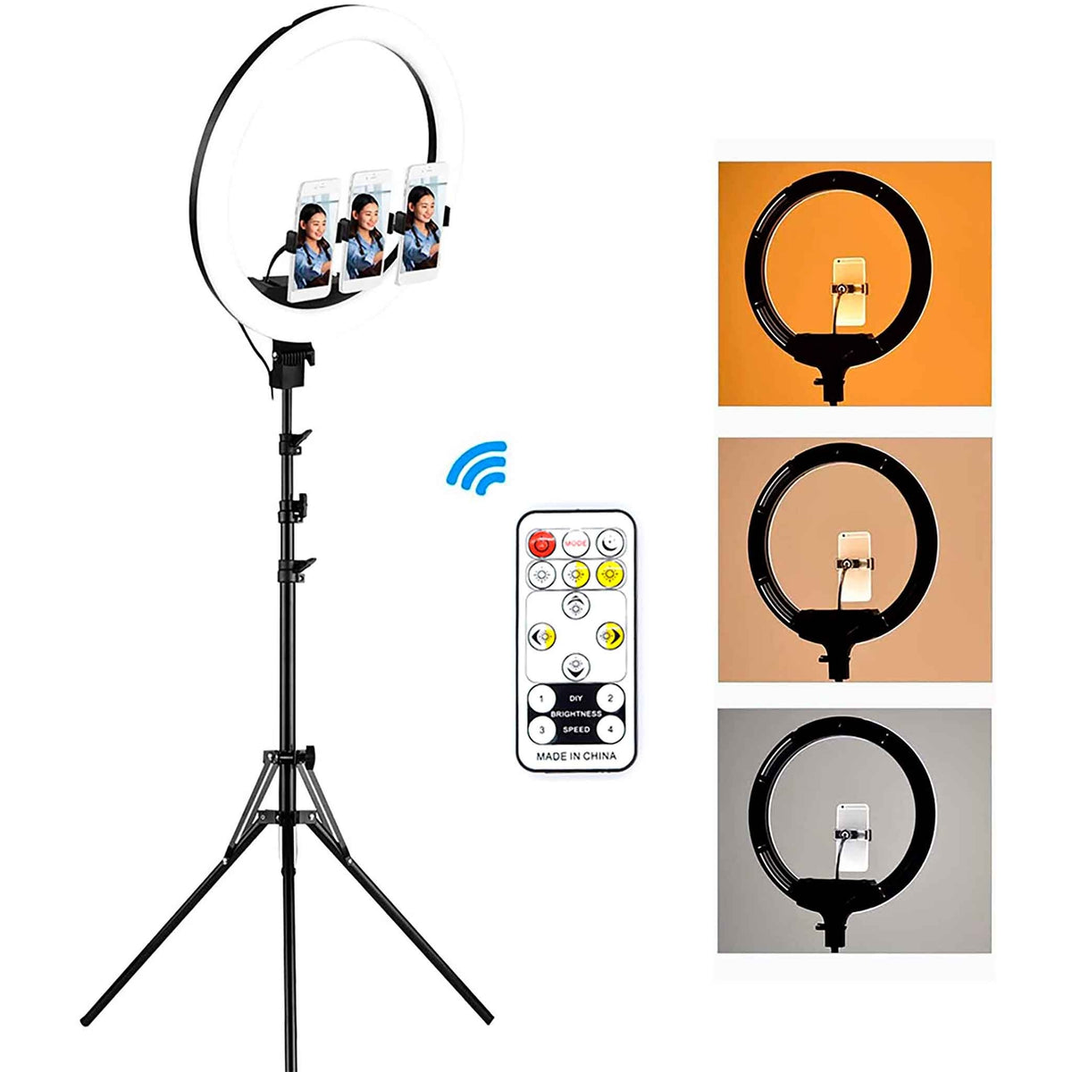 
              Snapsy Ring Light 18&quot; -Fotograferings ljus (210cm)