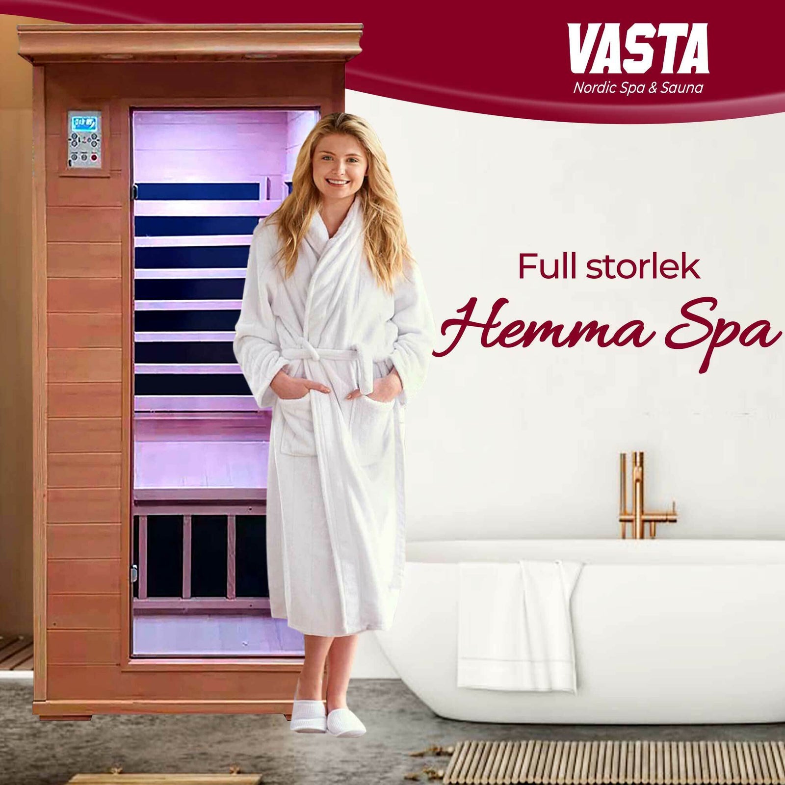 Vasta Infraröd bastu för 1 person