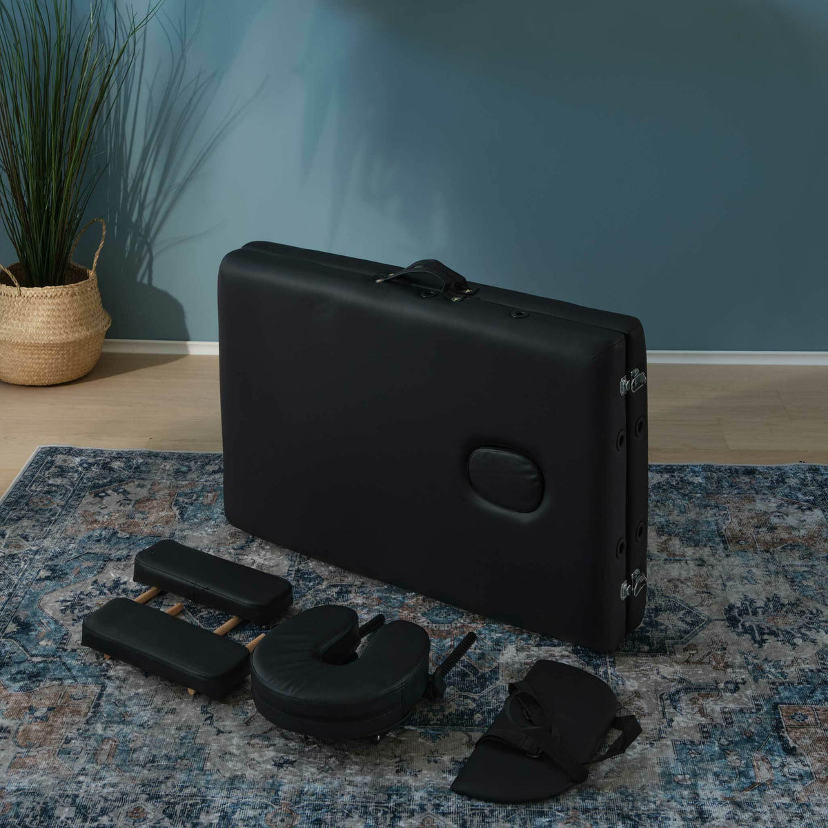 
              React massagebänk P200, svart