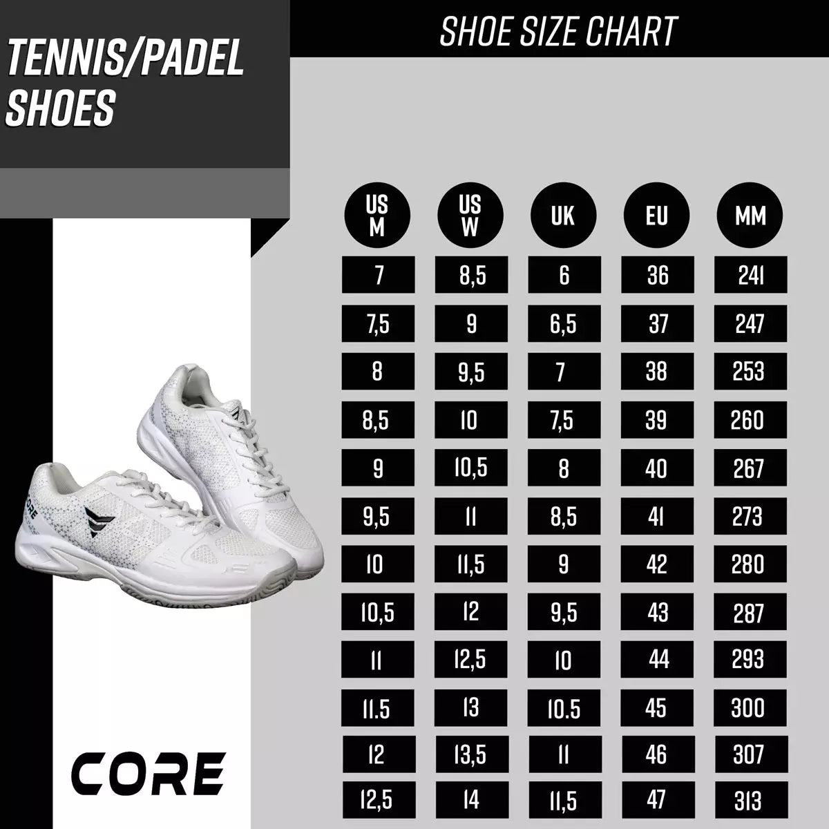 
              Core Tennis -och Padelskor Netpro