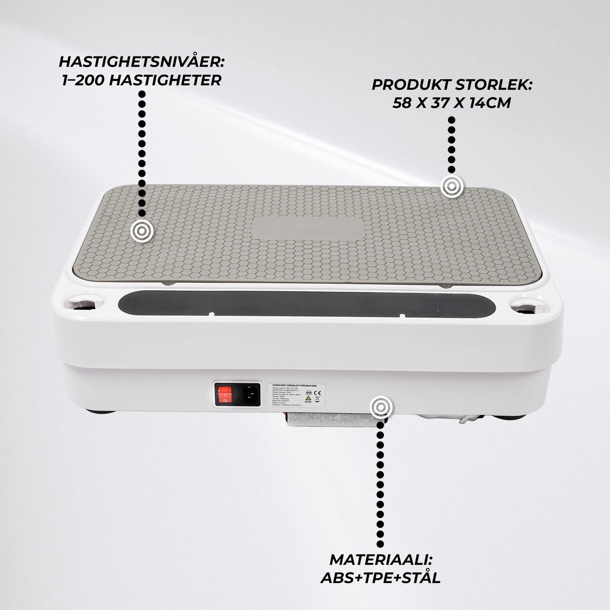 
              Nordcore Vibrationsplatta Premium 4000