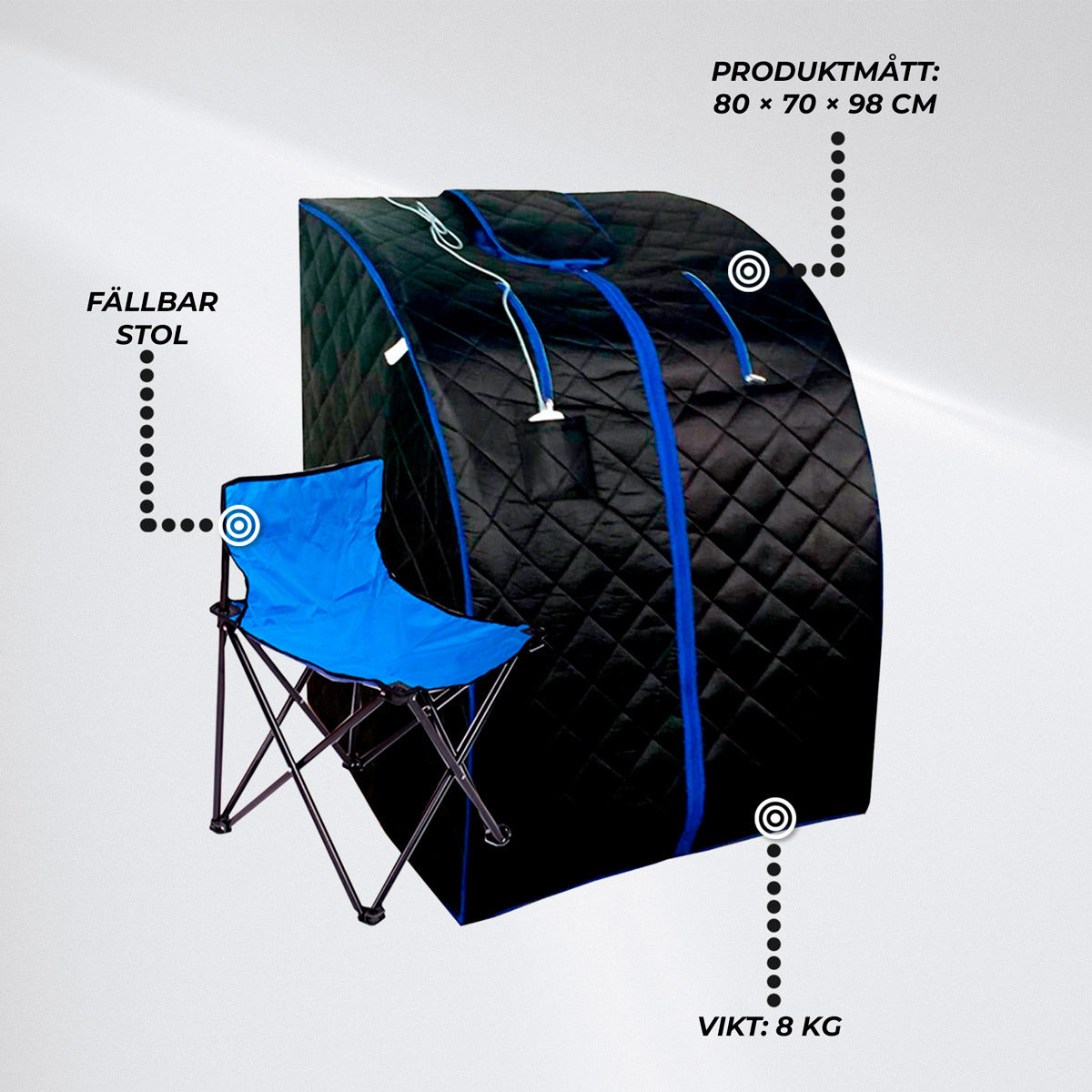 
              Lykke portabel infraröd bastu S