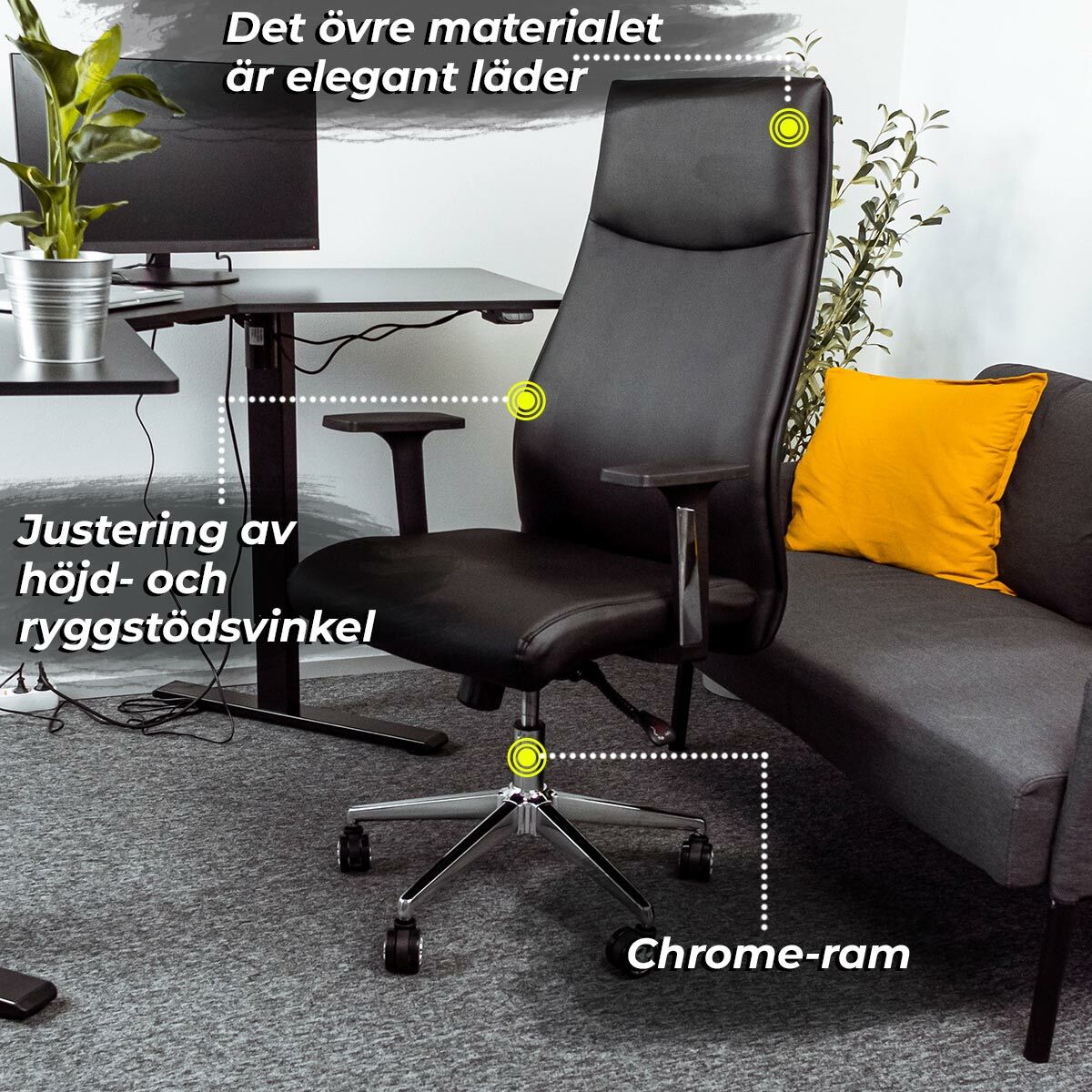 
              Lykke kontorsstol Boss, svart