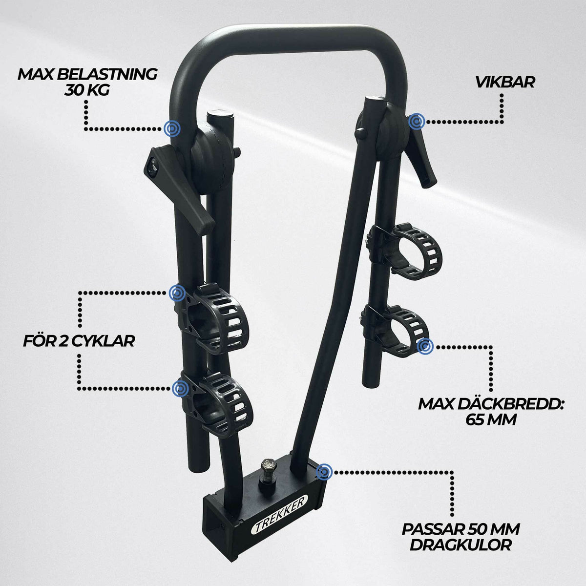 
              Trekker Cykelhållare 2 cyklar P200