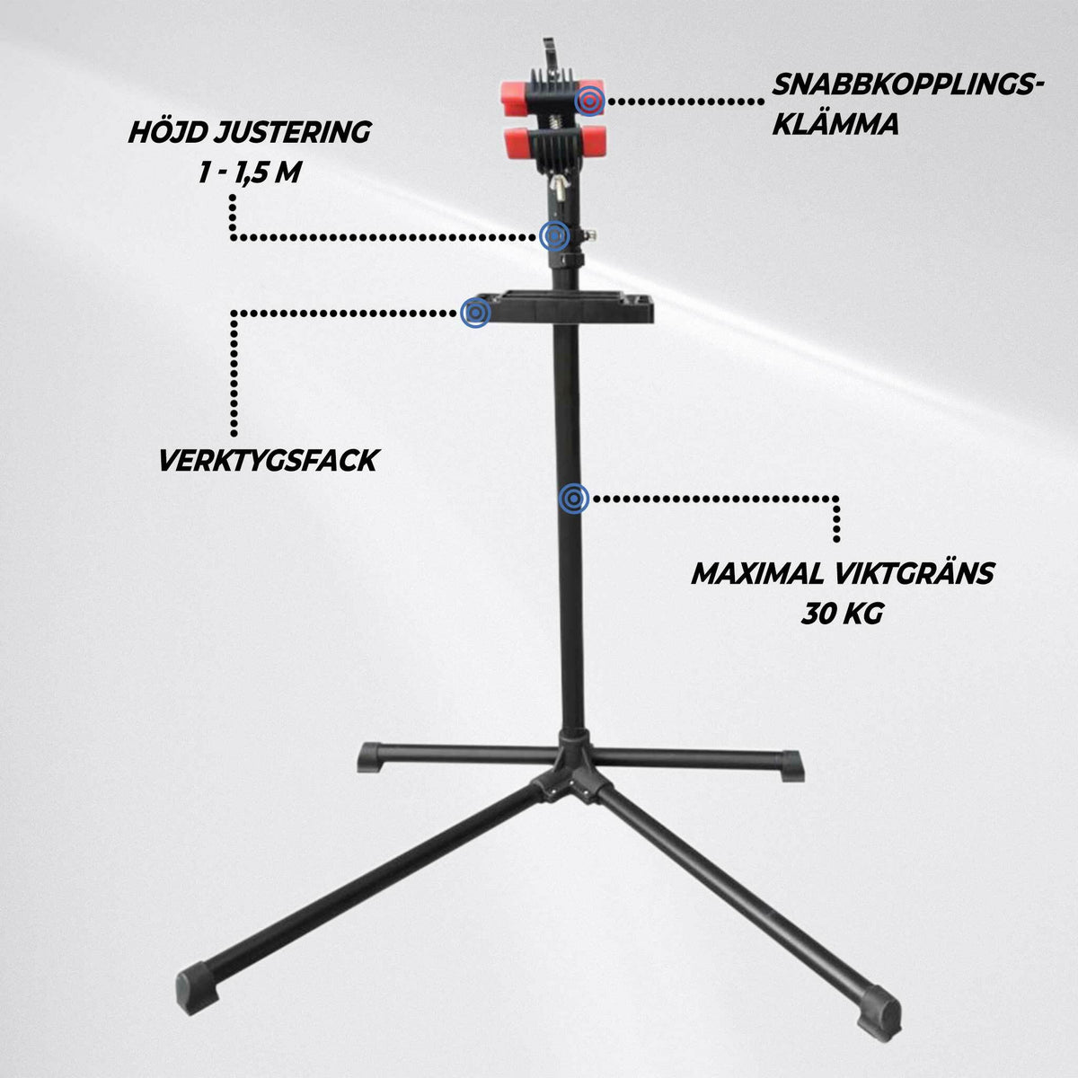 
              Trekker Cykelställ för reparation, Standard