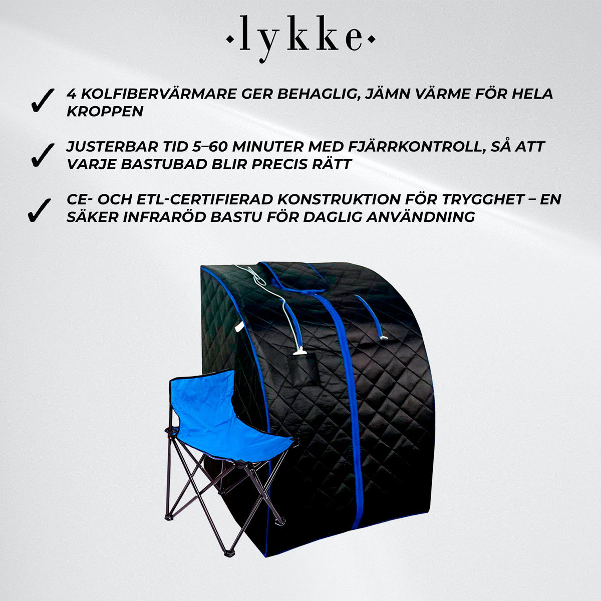 
              Lykke portabel infraröd bastu S