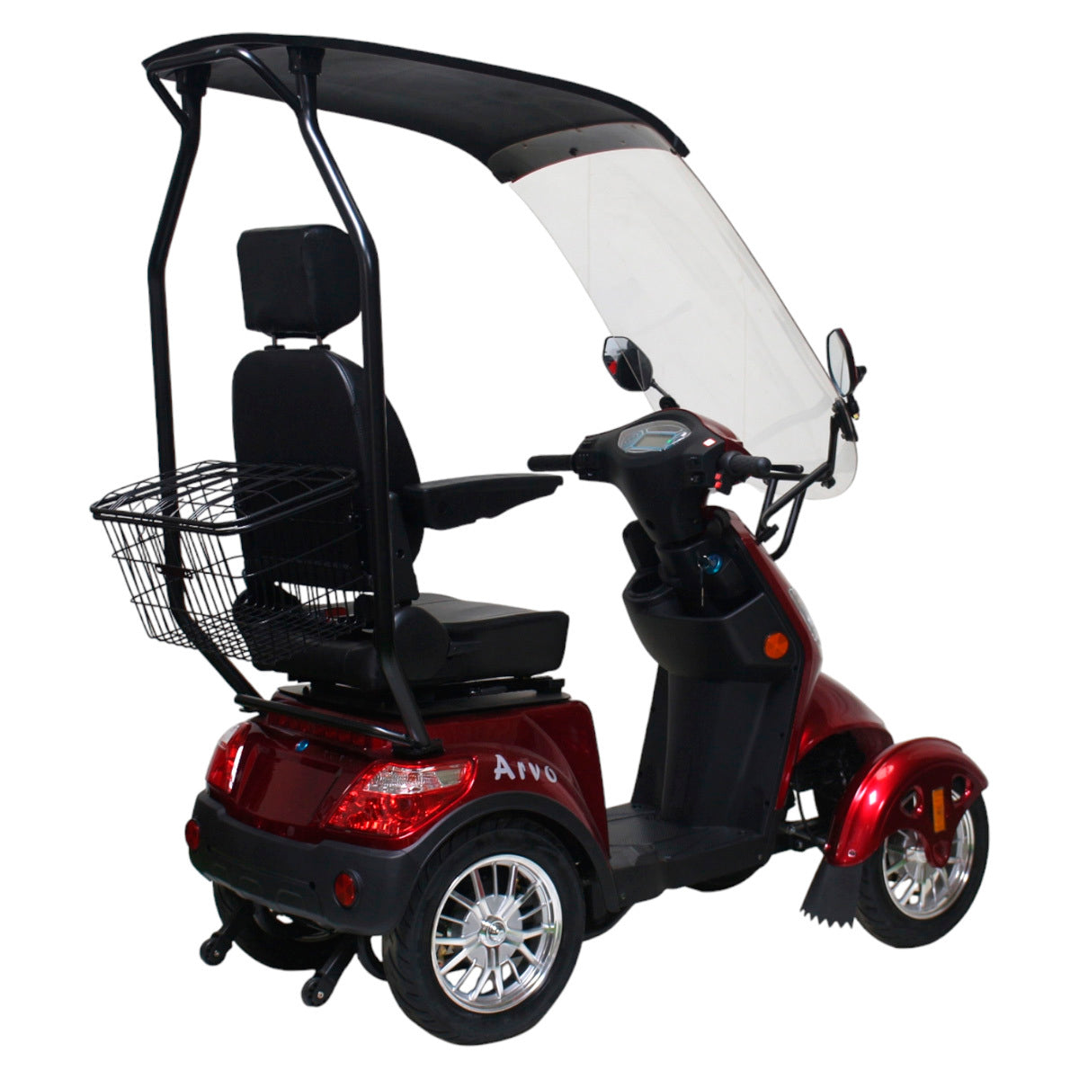 
              Arvo Promenadscooter med tak P600 Röd