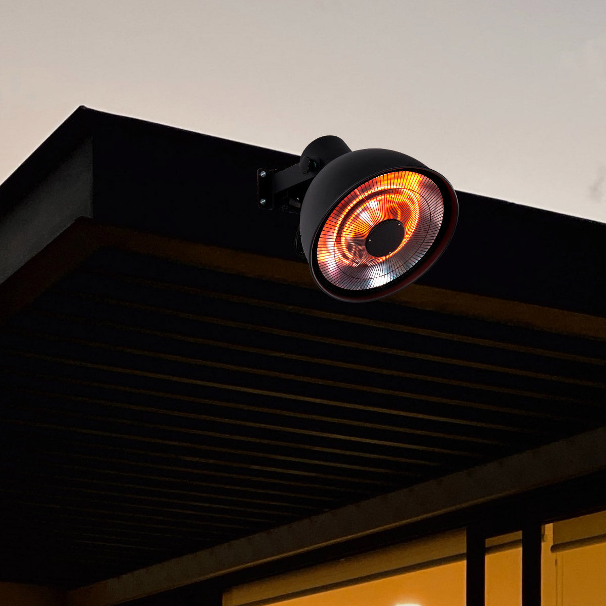 Fornorth Terrassvärmare väggmonterad Deluxe 2000W, svart