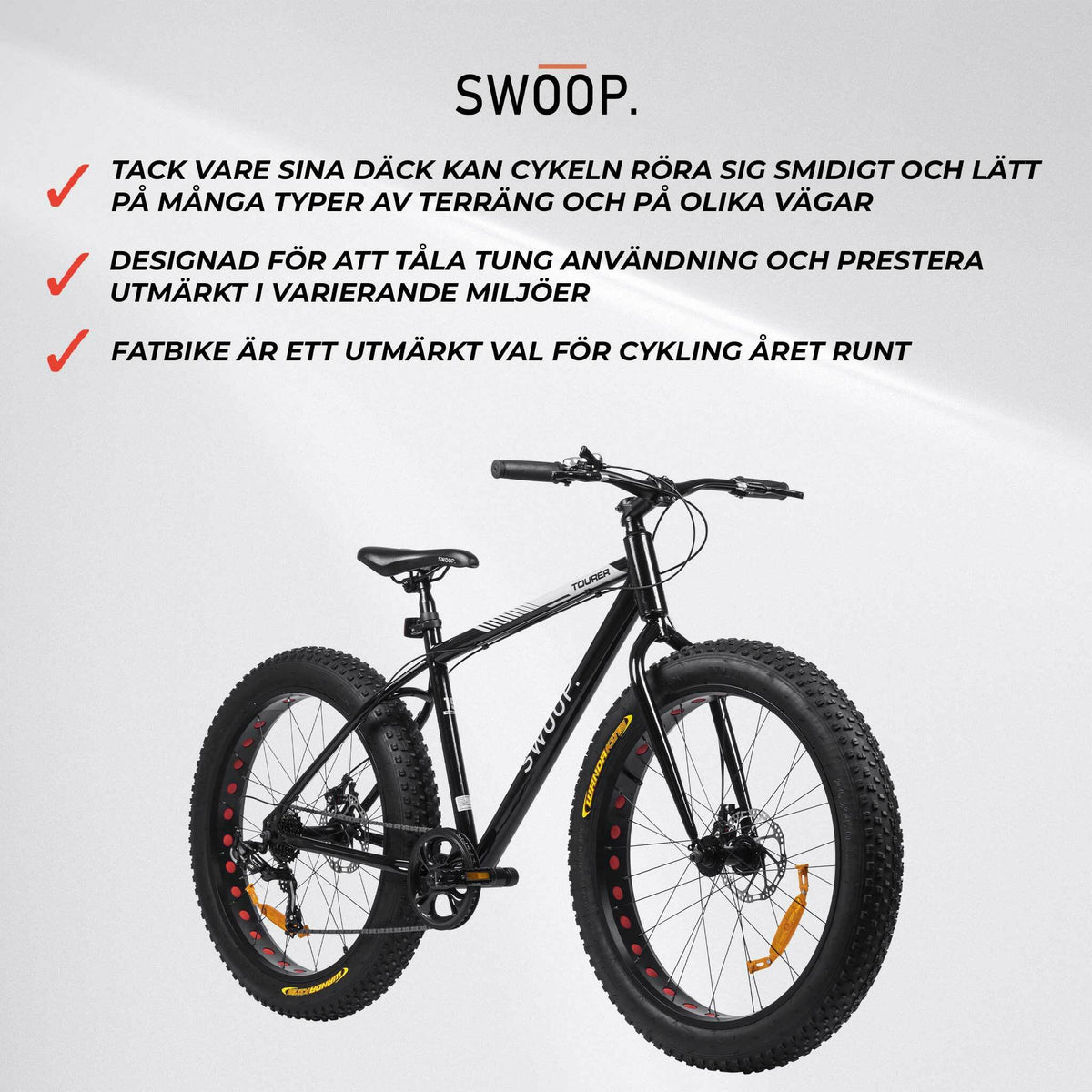 
              Swoop Cykel Fatbike 26&quot; Tourer