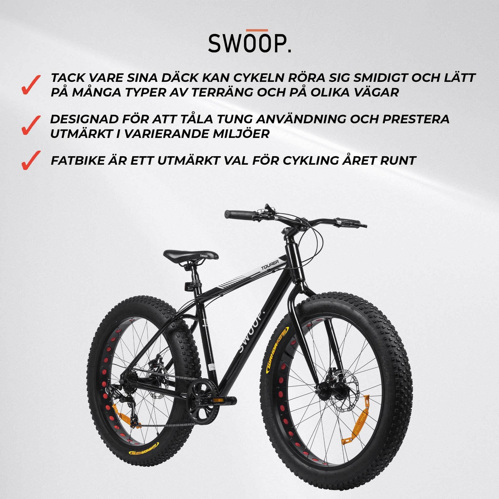 Swoop Cykel Fatbike 26" Tourer