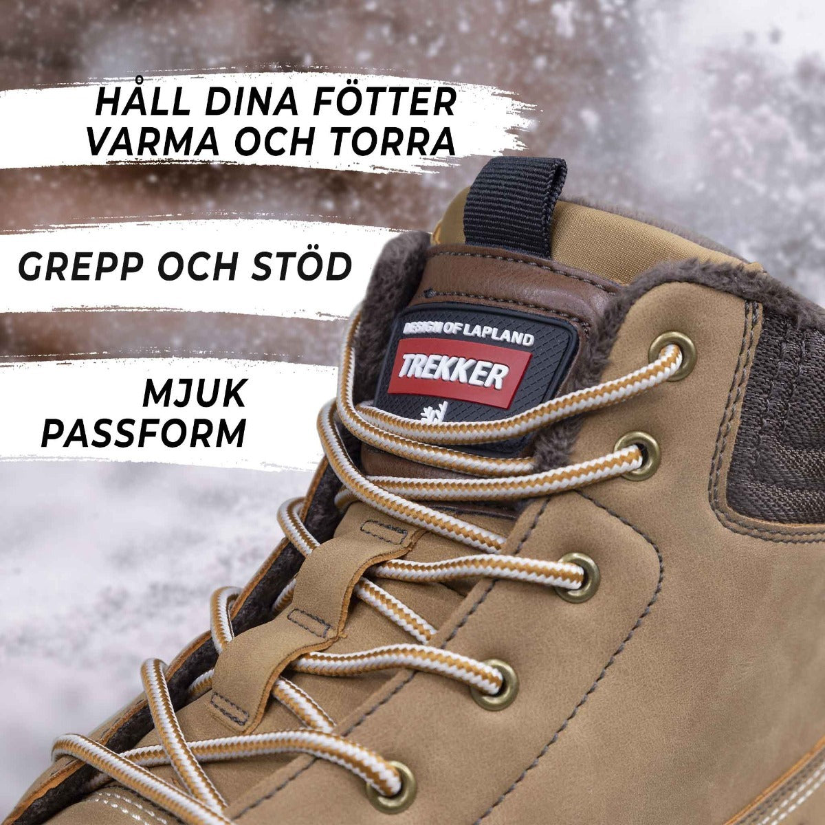 
              Trekker Dubbskor Gul, Storlekar 36-46