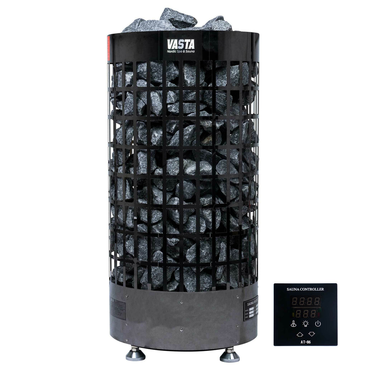 Vasta Bastuaggregat Ignite 6kw, black steel, separat, 5-8m3