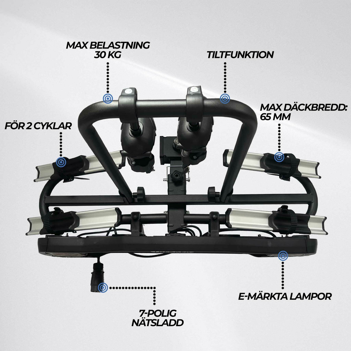 
              Trekker Cykelhållare 2 cyklar R200