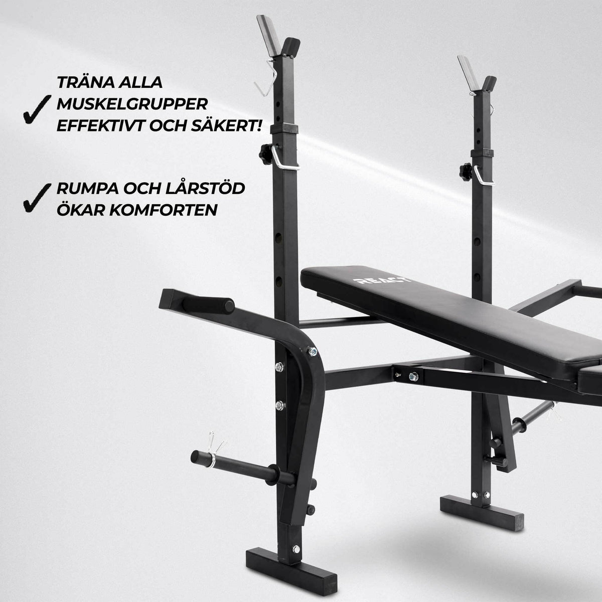
              React viktbänk justerbar