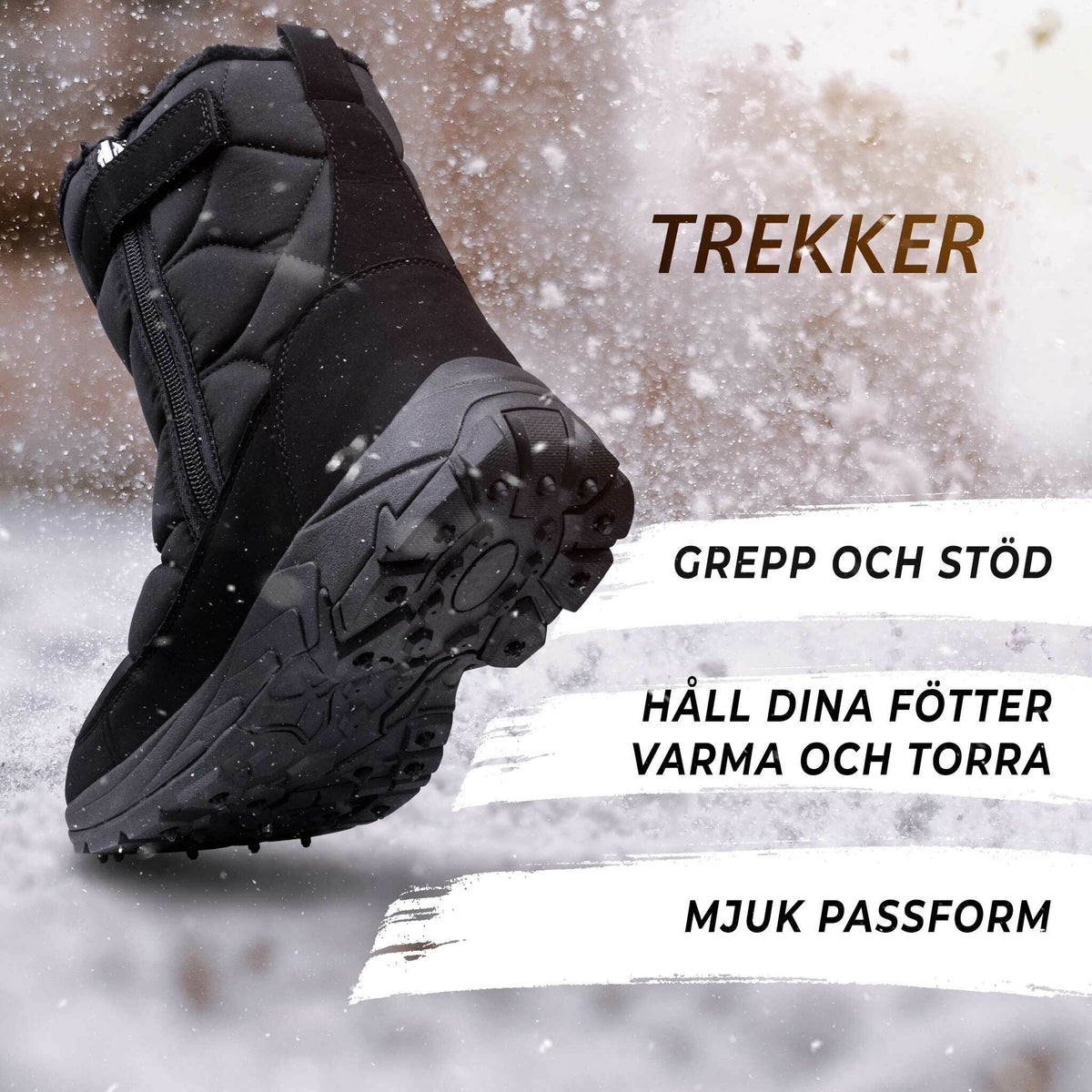 
              Trekker Dubbskor Värmestövlen, Storlekar 36-46