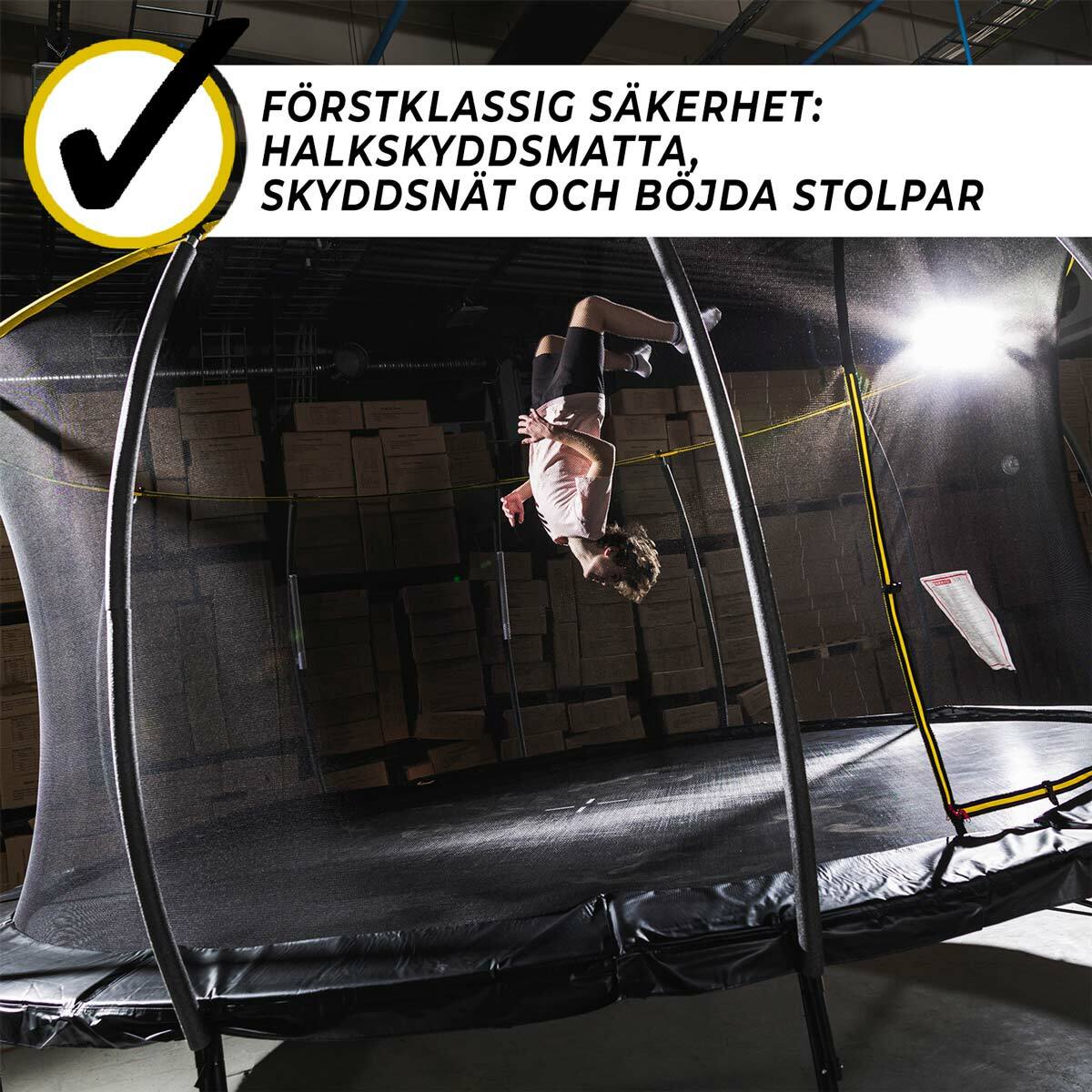 
              Stratos studsmatta 4,27m med skyddsnät