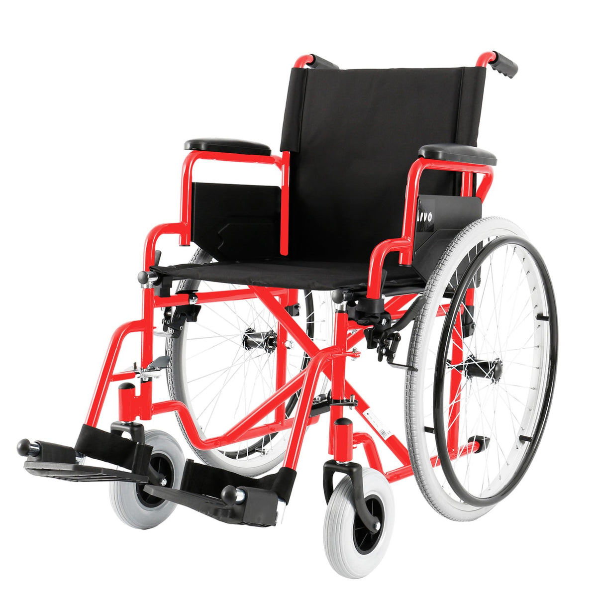 Arvo Rullstol Basic, röd