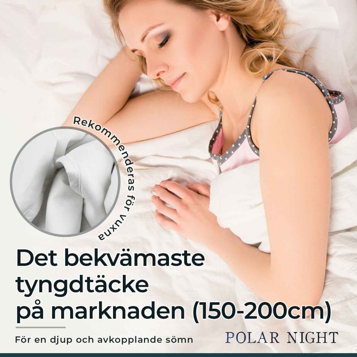 
              Polar Night tyngdtäcke bomull, 150x200cm (5-13kg)