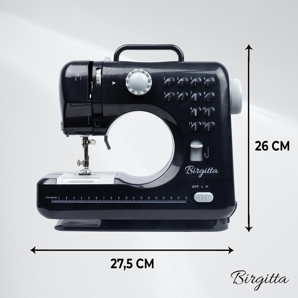 
              Birgitta Standard symaskin, mörkgrå