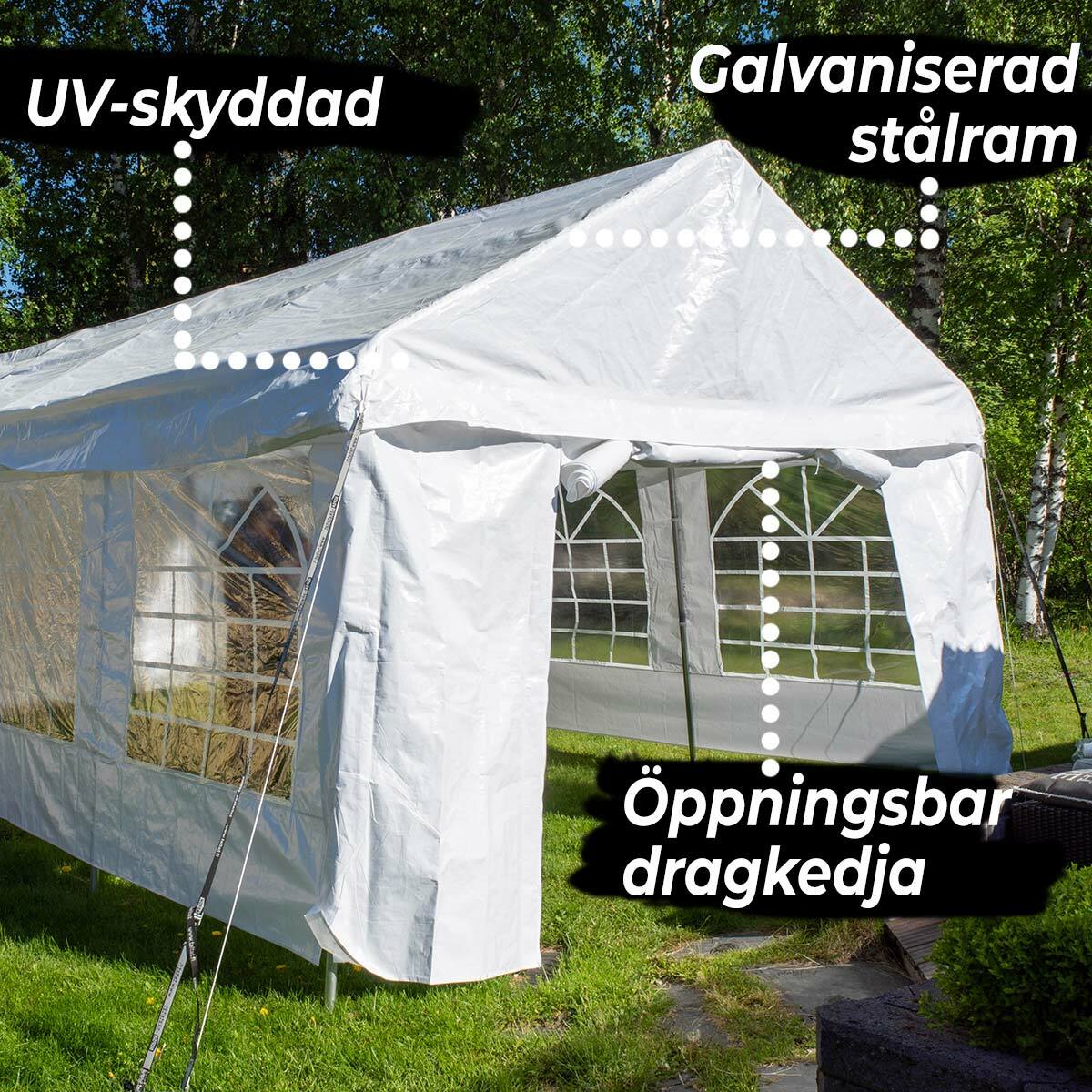 
              Lykke Partytält 6x12m Premium