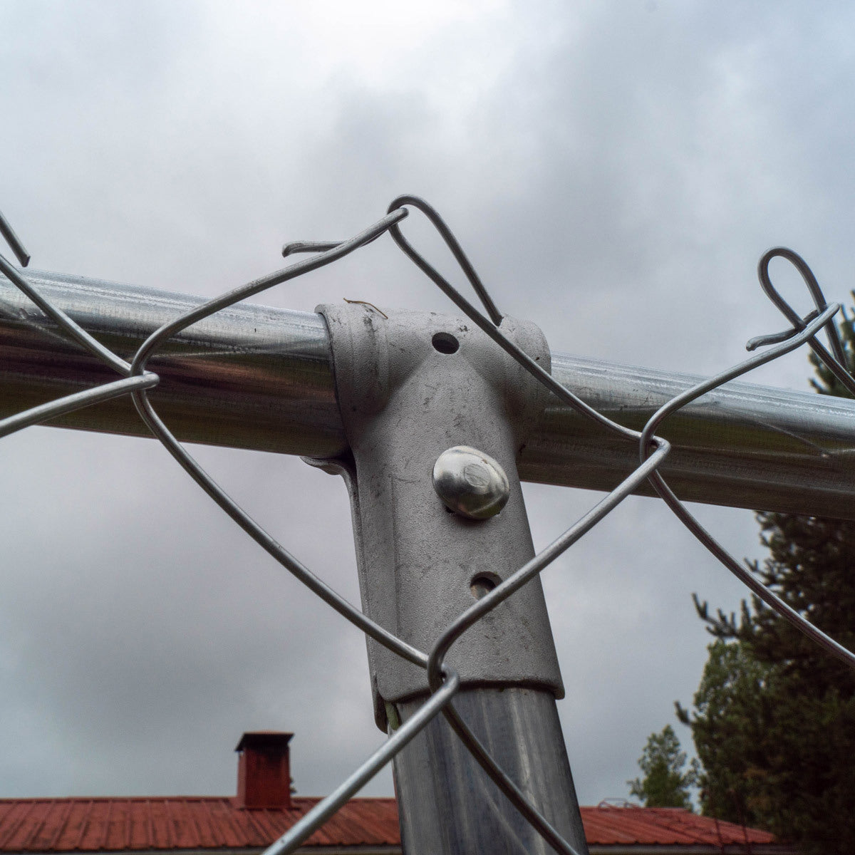 
              Trekker hundgård med tak, 3 x 1,5m