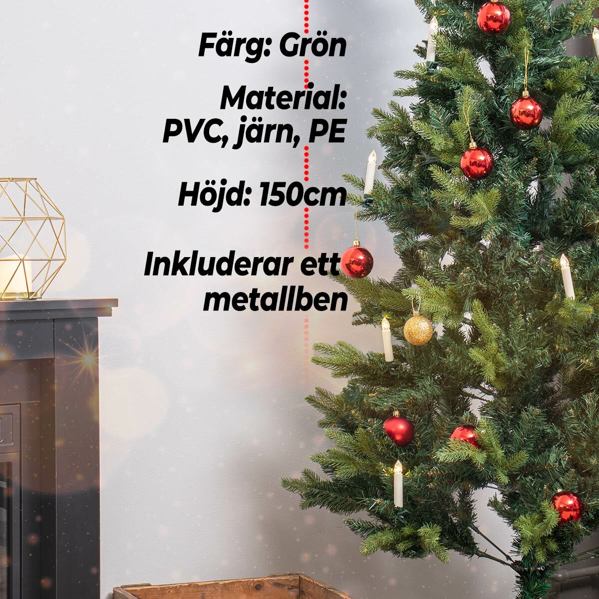 
              Lykke Julgran Deluxe 150cm