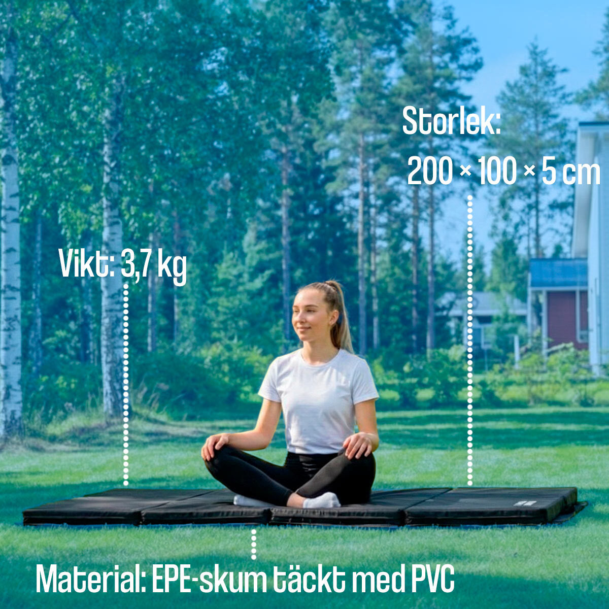 
              AirTrack Nordic Gymnastikmatta 200x100x5cm