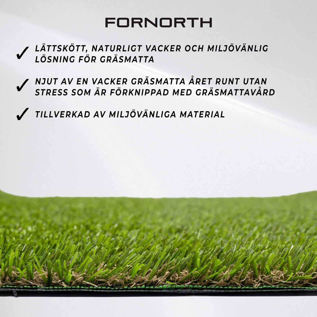 Fornorth Konstgräs Original 15mm, 1x10m rulle