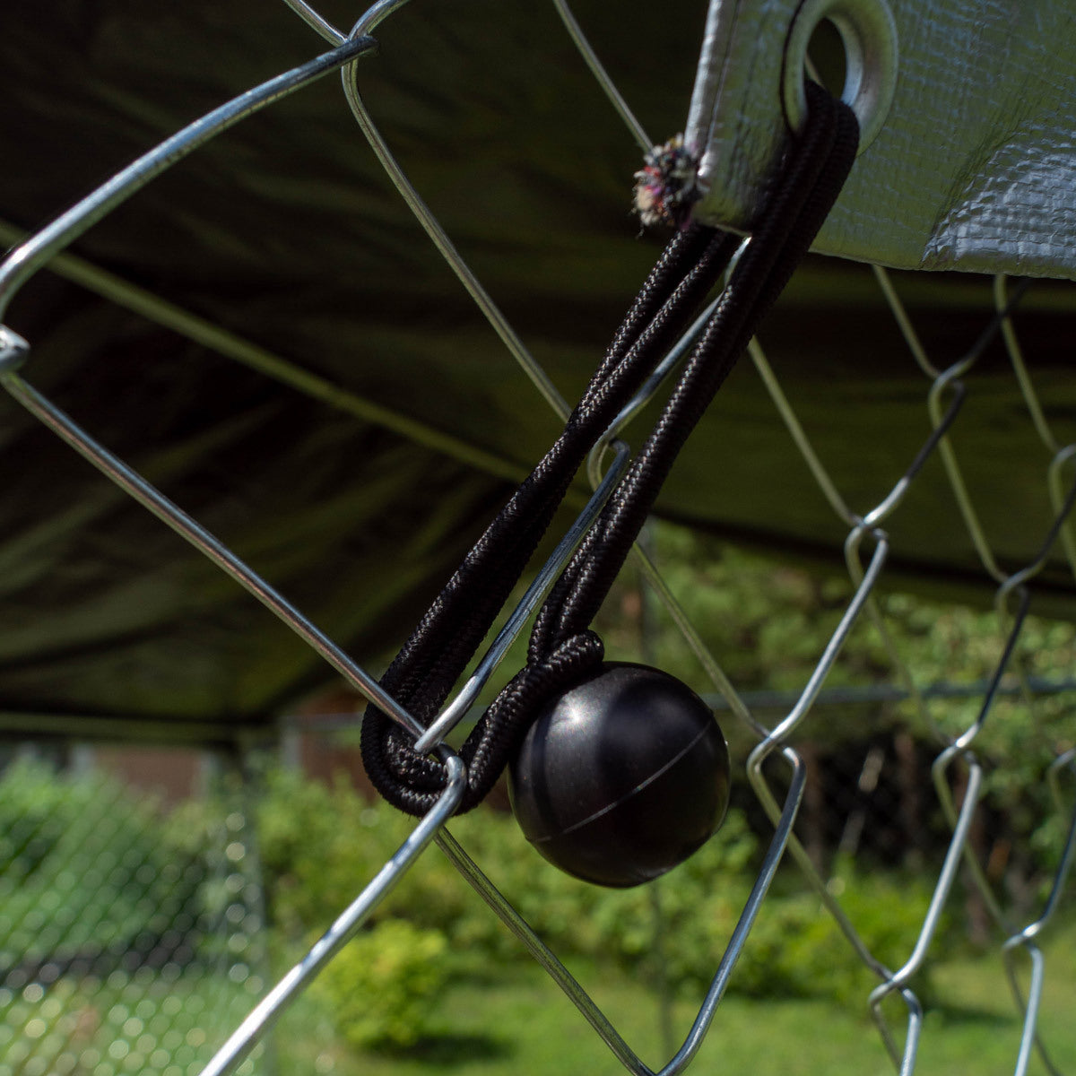 
              Trekker hundgård med tak, 3 x 3m