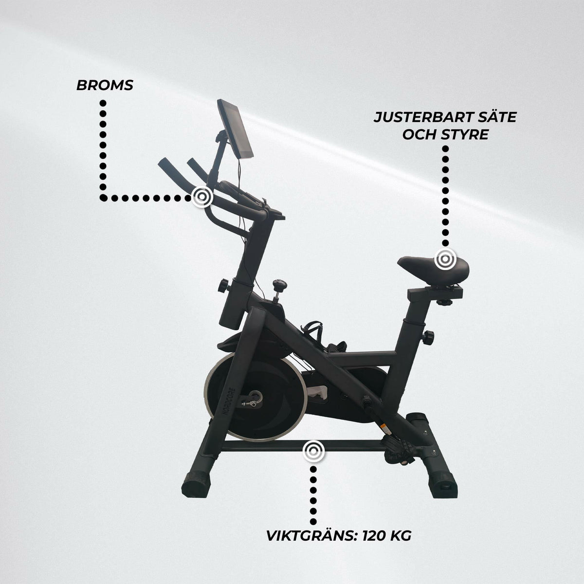 
              Nordcore Spinningcykel 2300 HD Screen