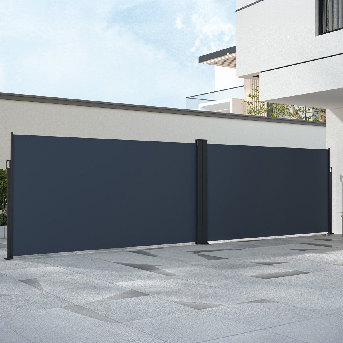 Lykke Sidomarkis 1,6x3 m(x2) dubbel, mörkgrå