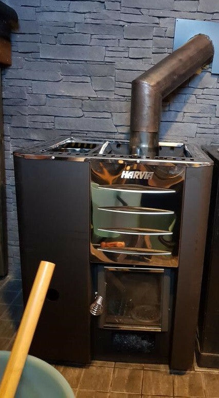 Vedeldat bastuaggregat Harvia 20 Pro LS, 8-20m³, vattentank till vänster