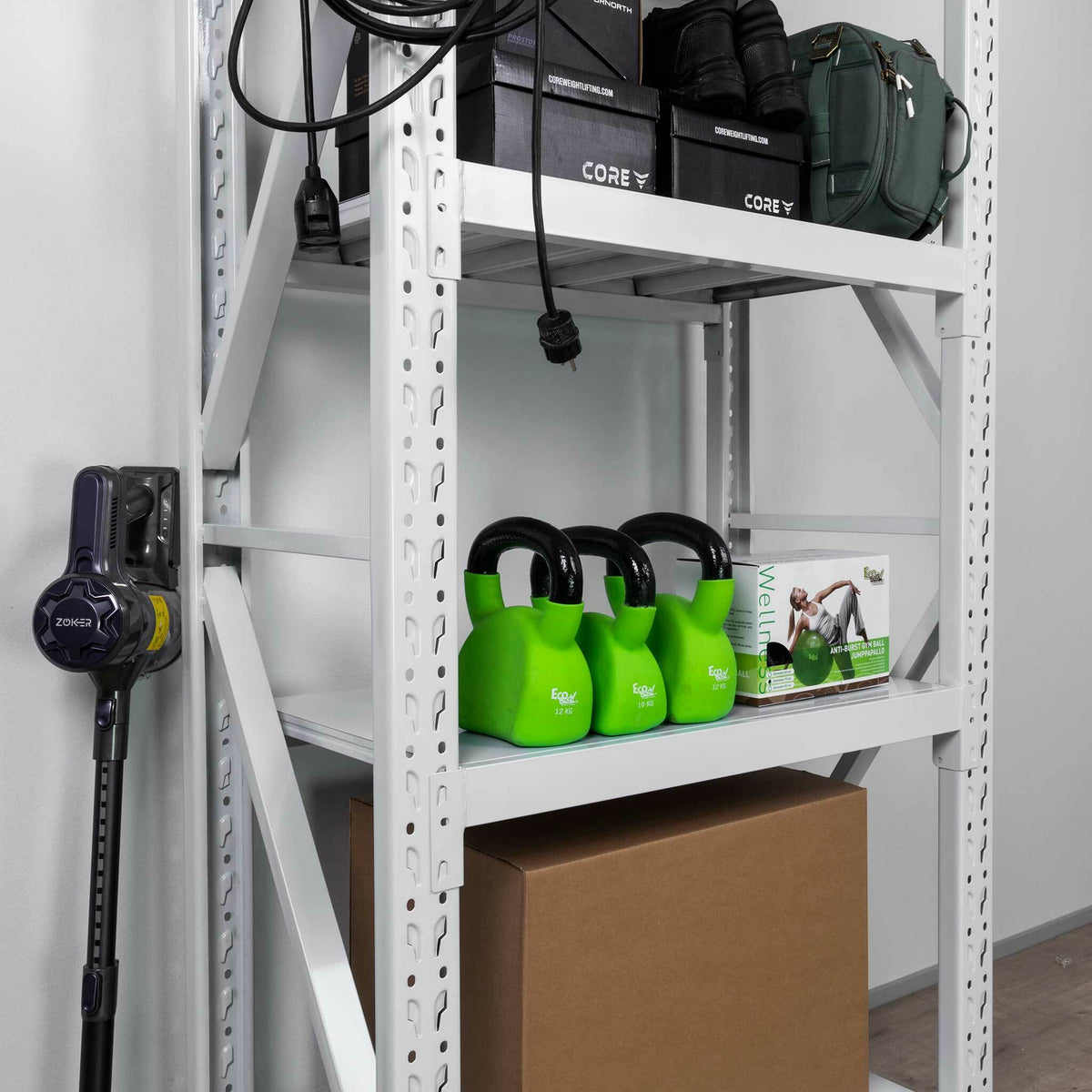 
              Fornorth Lagerhylla 1600kg, 100x50x200cm, Vit