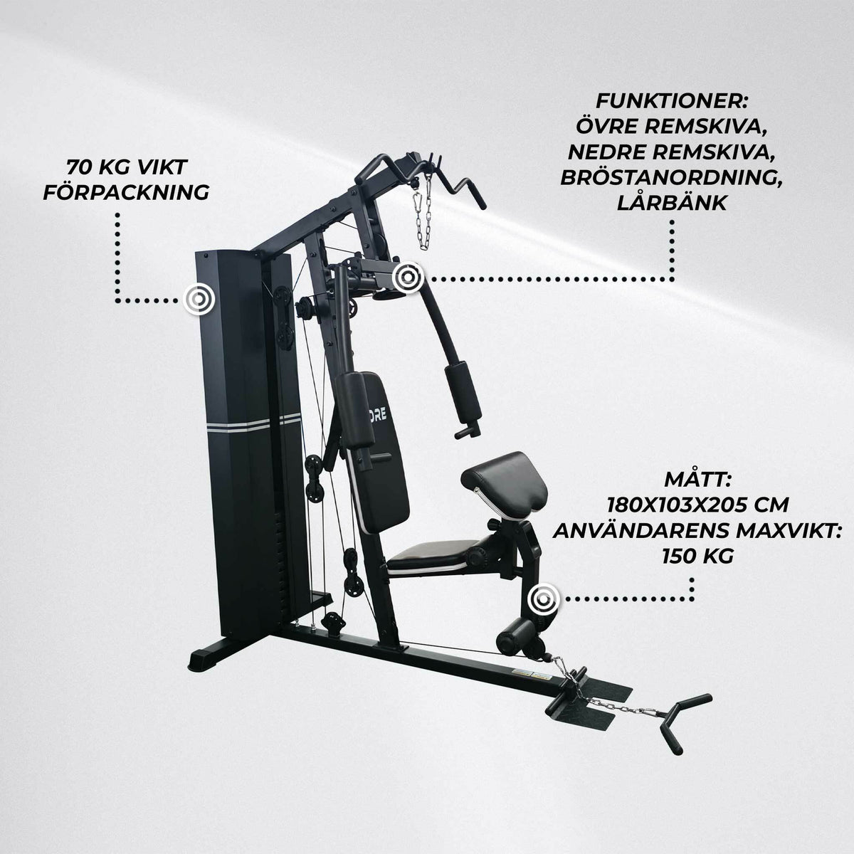 
              Nordcore Hemma gym Core 70 kg