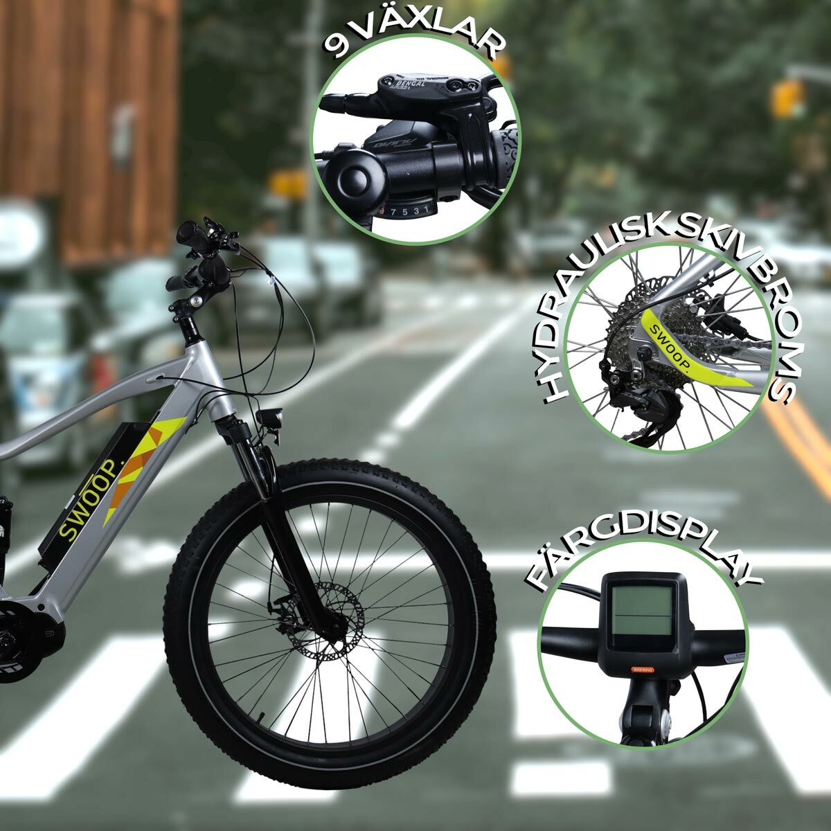 
              Swoop elcykel Fatbike Pro, 26"