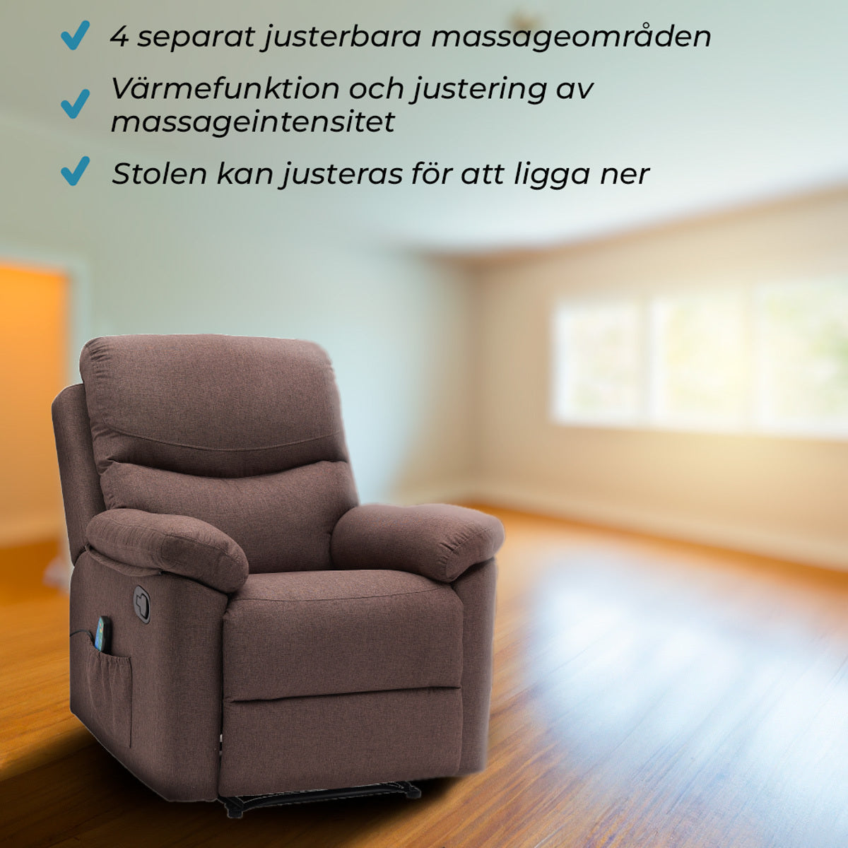 Lykke Massagestol, brun