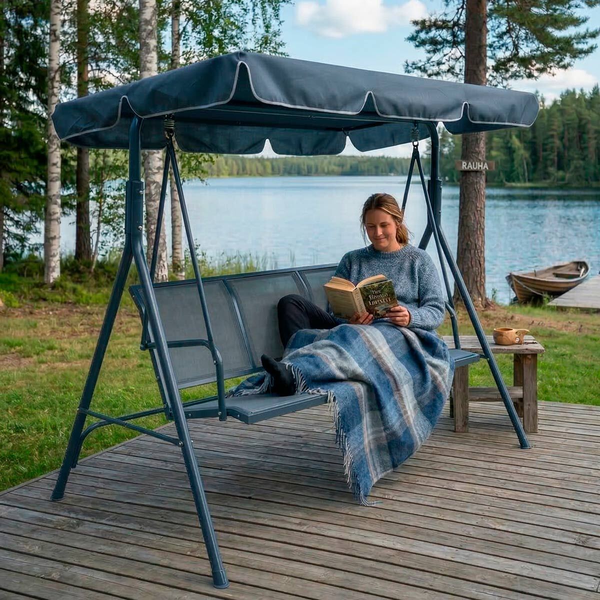 Lykke Hängmatta Elegance, Grå